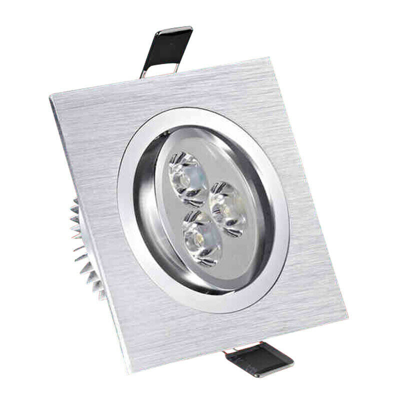 Dimmable Downlight 9W 12W 15W LED Down Light Square Recessed Ceiling Lamp Driver
