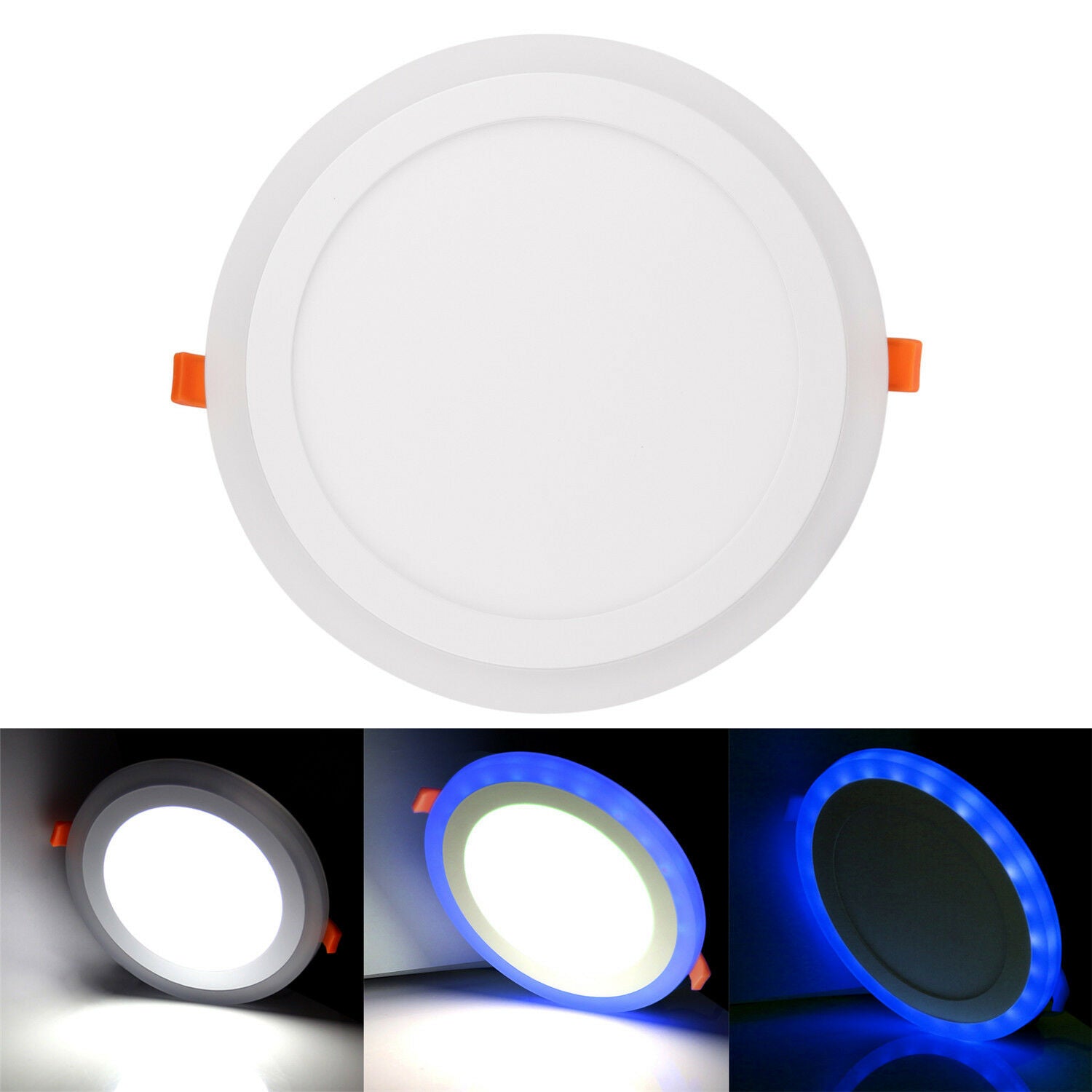 White RGB Dual Color LED Light LED Ceiling Recessed Panel Downlight Spot Lamp